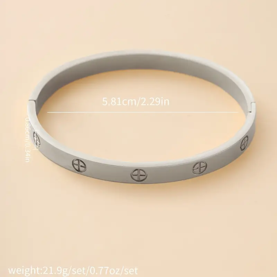 Luxury Exquisite Stainless Steel Bangle Bracelet