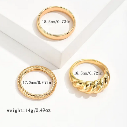 Twist & Dome Rings