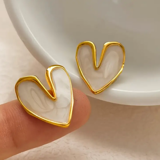 Heart Stud Earrings