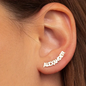 Customizable Stainless Steel Name Earrings