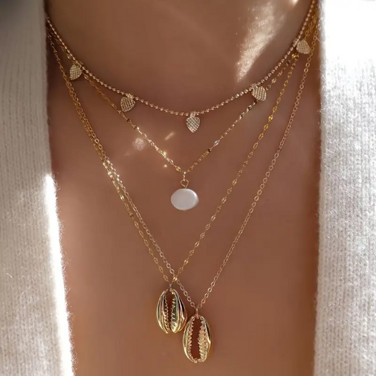 1pc 4-Layer Golden Tone Necklace