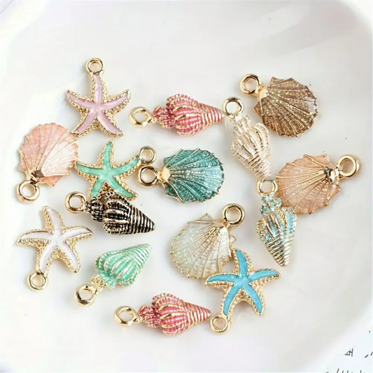 Sea Shells ocean charms