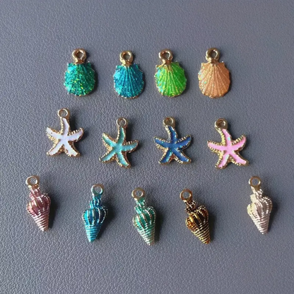 Sea Shells ocean charms