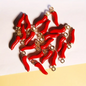 10pcs Red Pepper Spicy Hot Chili Charms